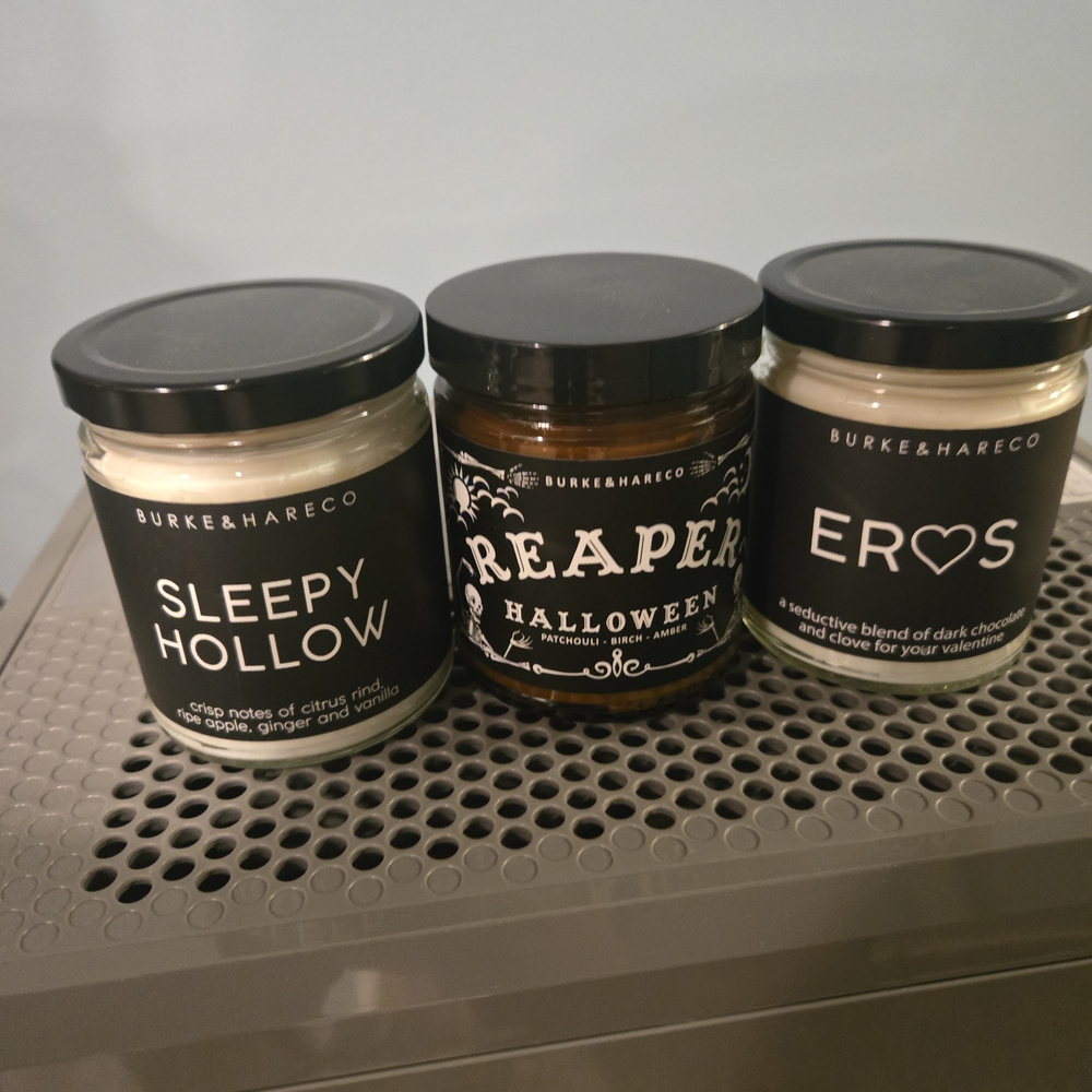 Candle Set - Sleepy Hollow, Reaper, Eros